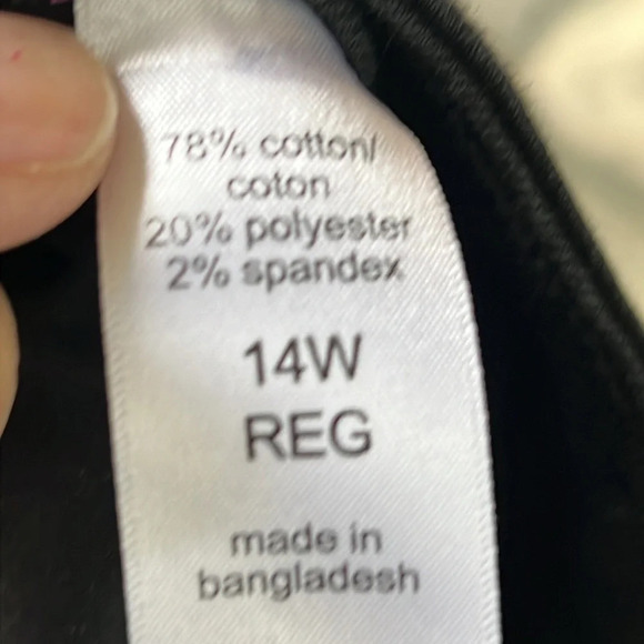 Maurices Black Denim Ankle Skinny Jeans Size 14W - Picture 8 of 8